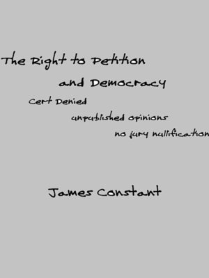 cover image of The Right to Petition and Democracy